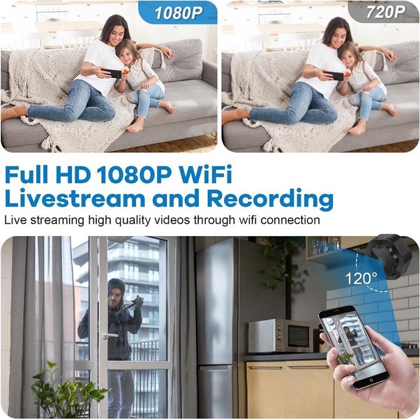 WiFi Small Mini Spy Camera HD Hidden IP Motion Night Vision Nanny Security Cam - Image 4