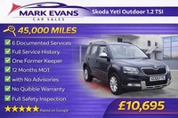 2016 Skoda YETI OUTDOOR 1.2 TSI [110] S 5dr HATCHBACK Petrol Manual