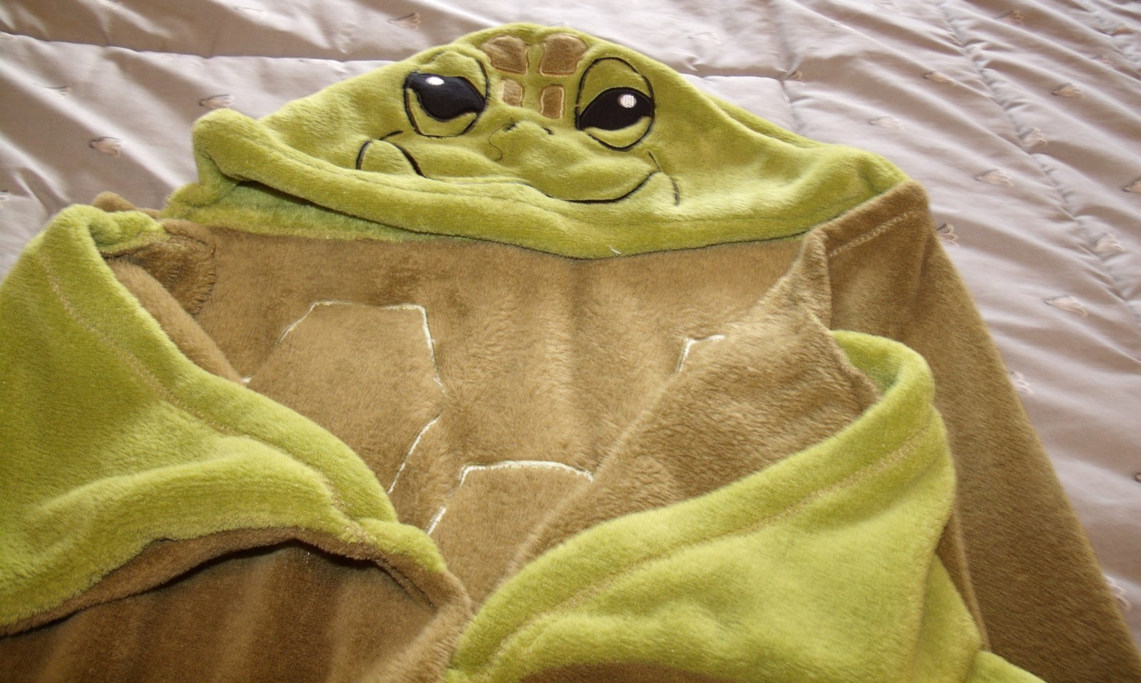 towel wrap hooded turtle child size