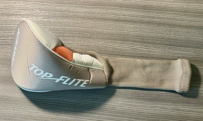 Top Flite Tour Head Cover DRIVER Tan, Orange & White Golf Club Cover