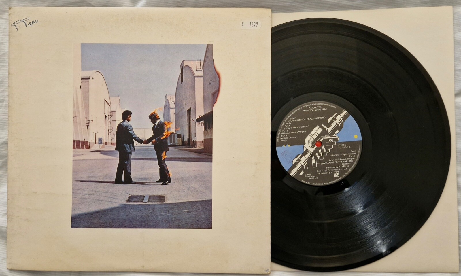 PINK FLOYD - WISH YOU WERE HERE - ANNO 1975 - 1° St italiana 26-8-75 I |  eBay