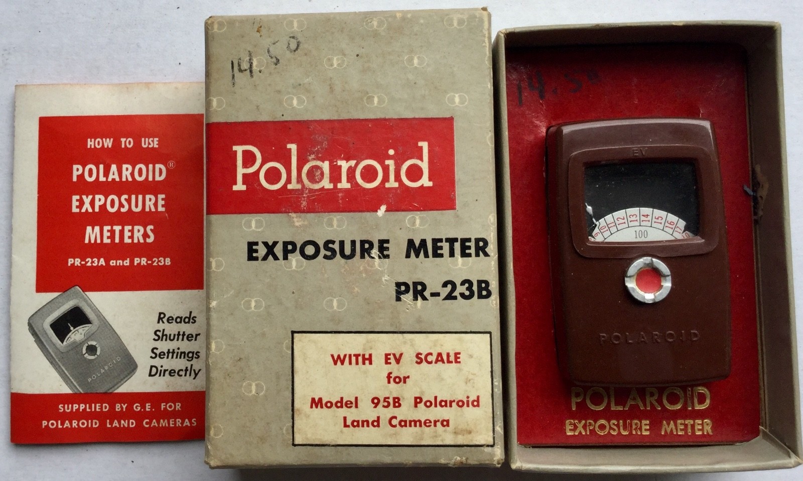 Polaroid Exposure Meter PR-23B In Box With Instructions Untested