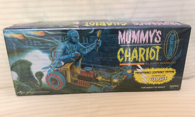 1998 Polar Lights Mummy's Chariot Glow-In-The-Dark Model Kit 5004 - Sealed Box