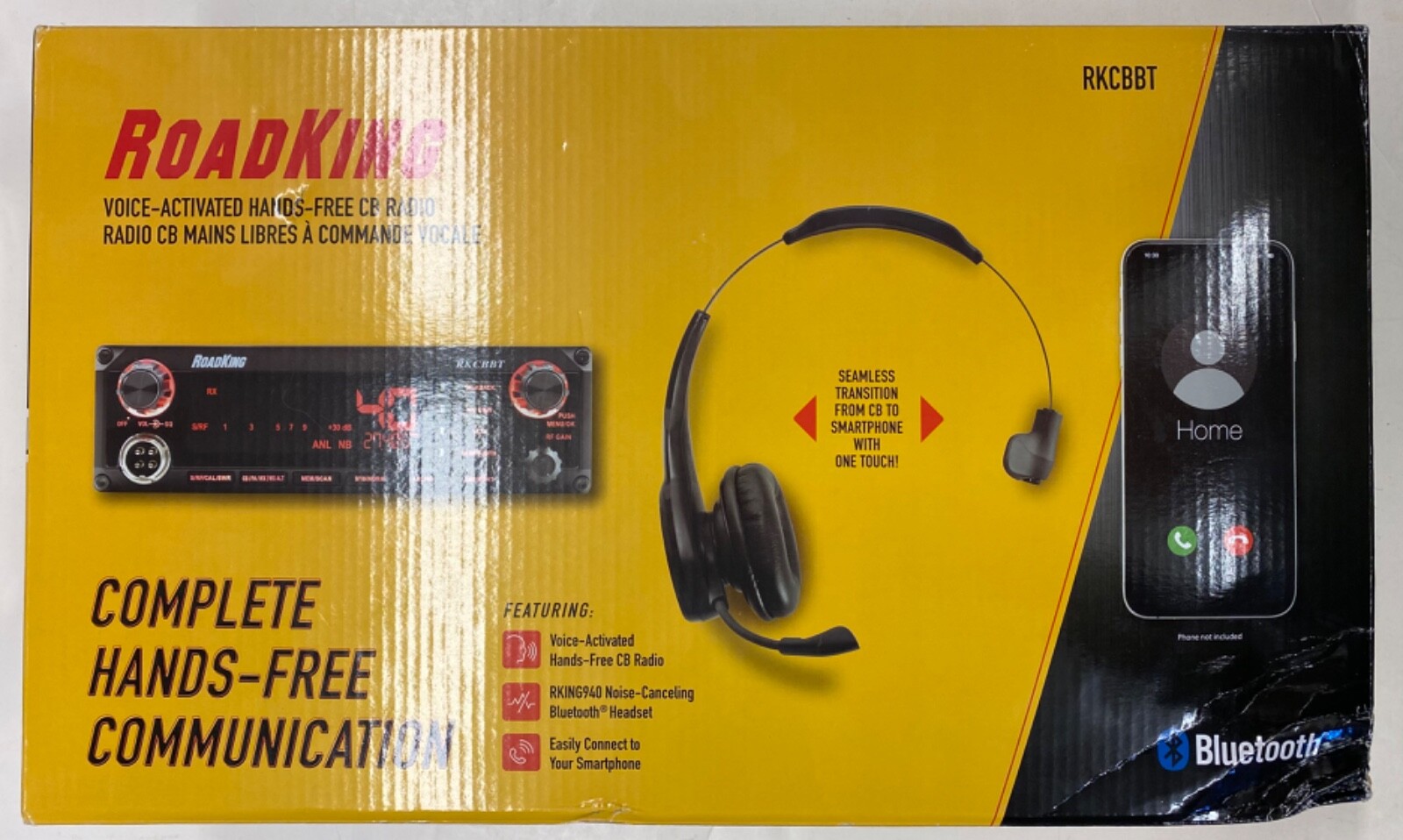 RoadKing Voice-Activated Hands-Free CB Radio/Connect to CB