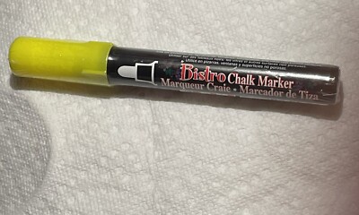 Bistro Chalk Marker Yellow - New - Still Sealed