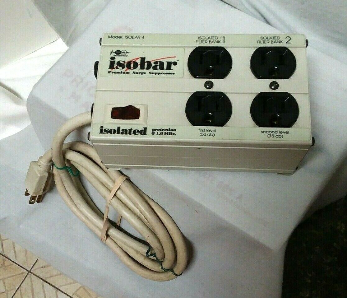 Tripp-Lite Isobar 4 Premium Surge Suppressor 4-Outlet 6' ft Cord Power Strip Bar