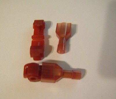 100 3M T-Taps/Male Insulated 22-18 Ga Wire Connectors Car Audio Terminals