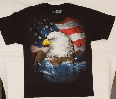 Brand New Liquid Blue ''Freedom Flyer'' Graphic T-shirt Size XXL