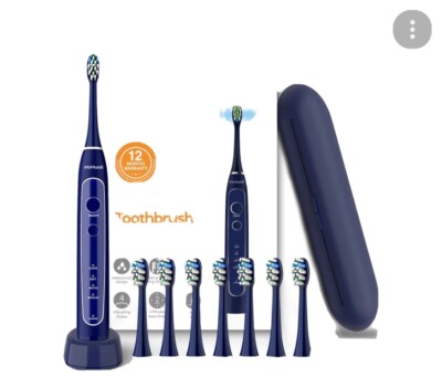 Mornwell Sonic Electric Toothbrush Recharge T25 Replace Brush Head 4mode Onekey 