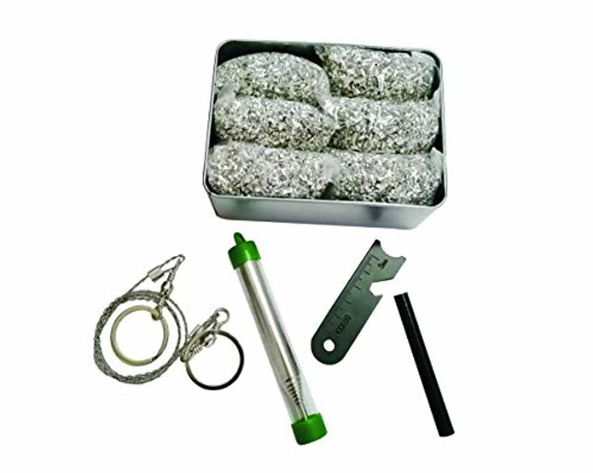 Emergency Fire Starter Magnesium Kit Camping Hiking Bushcraft Trekking