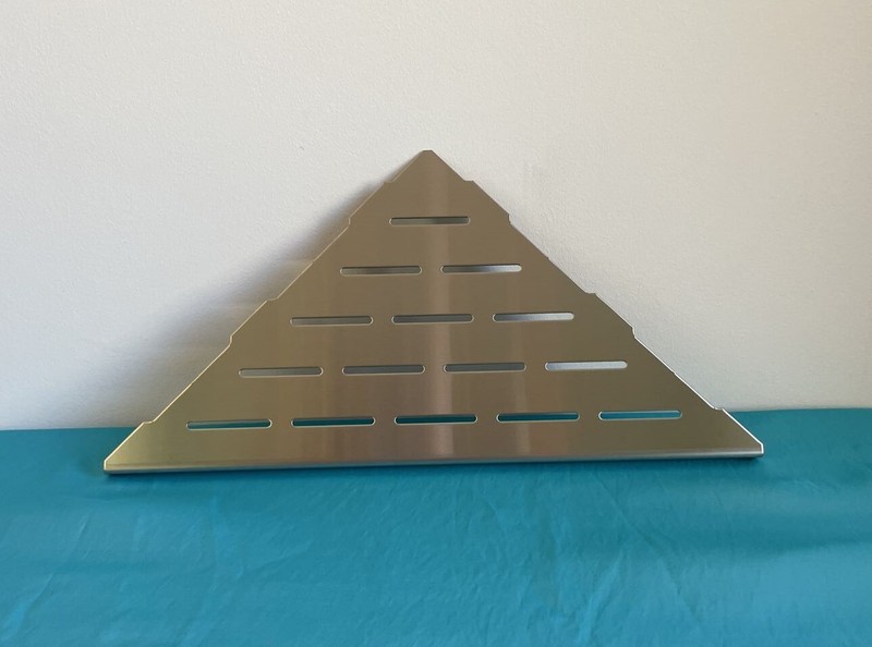Edelstahl Duschablage Versenktes Eckregal Dreieckiges Regal Befliesbar 25cm