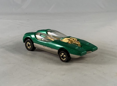 1994 Hot Wheels FAO Schwarz Gold Splittin Image Green Gold RLs LOOSE