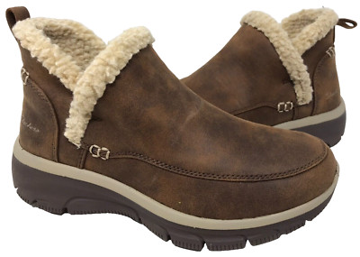 Skechers Women's Easy Going Gold Rush Choc. Casual Boots Size:6.5 #167402 118P