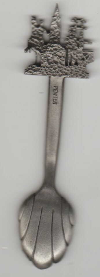 Boston Paul Revere Horse Statue Mayflower Bean Pot Souvenir Spoon Pewter