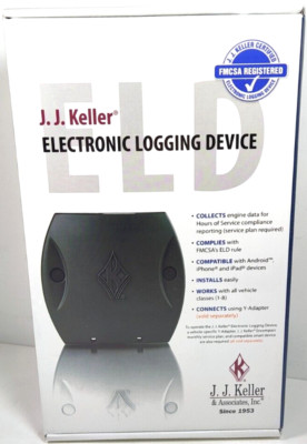 J.J. Keller ELD Electronic Logging Device + ELD Cable Brand New In Box SEALED!