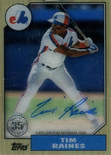 2022 Topps Clearly Authentic Autographs - Tim Raines #87TBA-TR