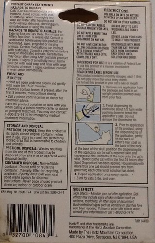 HARTZ Ultra Guard Pro Topical Flea & Tick Prevention For Cats & Kittens 3 month