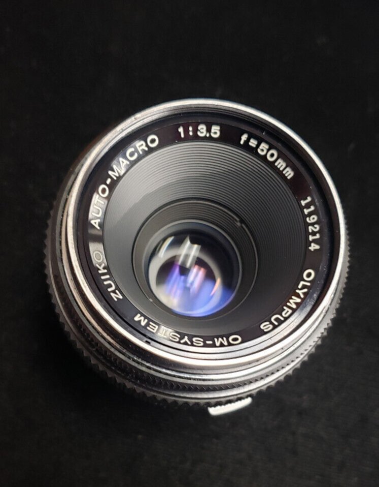 Olympus OM-System Zuiko MC Auto-Macro 50mm 1:3.5 Lens JAPAN