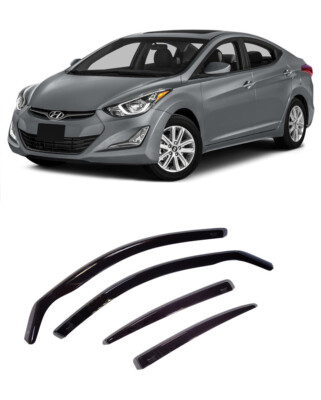 FOR HYUNDAI ELANTRA 2011-16 WINDOW VISORS SUN RAIN GUARD WIND DEFLECTORS