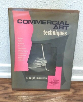 1974 revised edition --  COMMERCIAL ART TECHNIQUES - Graphic Design Professional
