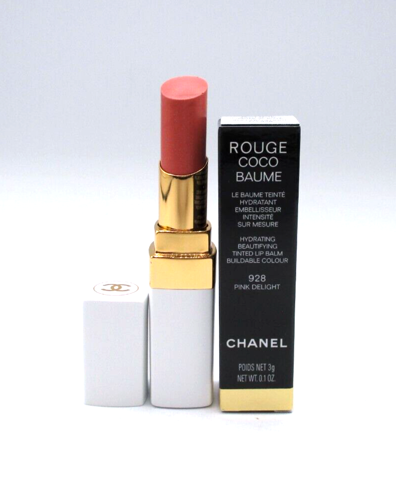 口紅 CHANEL ROUGE COCO BAUME D28 PINK DELIGHT Chanel Rouge Coco Baume Hydrating Lip Balm ~ 928 Pink