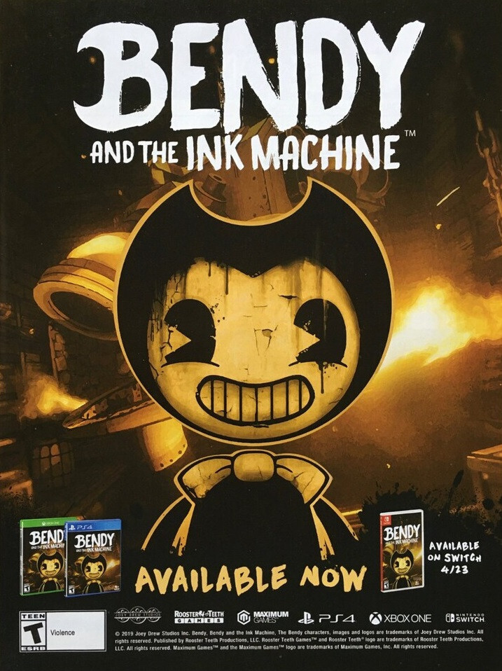BENDY AND THE INK MACHINE  輸入版 Switch Amazon.com: Bendy and The Ink Machine : Maximum Games LLC
