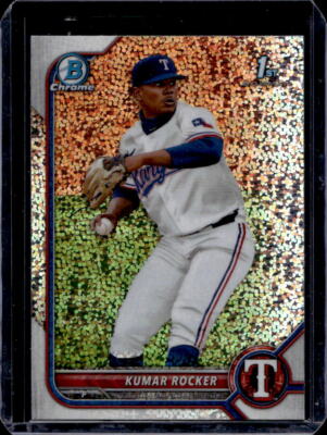 2022 Bowman Chrome Draft Kumar Rocker 1st Prospect Sparkle Refractor #BDC-164