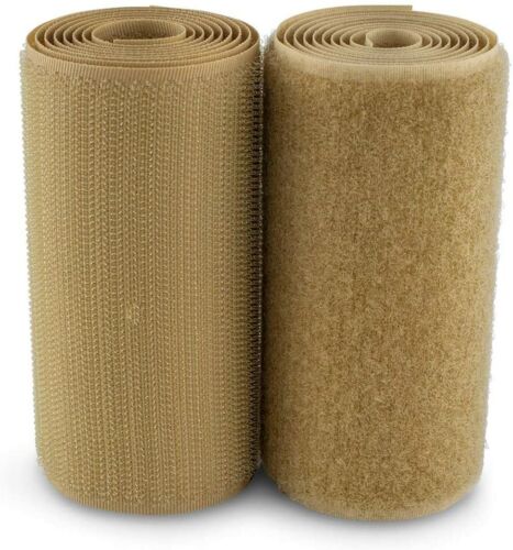Velcro® Brand 4" Beige Hook and Loop Set - SEW-ON TYPE - 12 INCHES - UNCUT