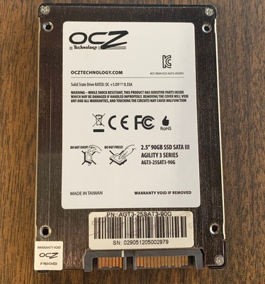 Ocz Technology 2.5'' 90GB SATA III Solid State Drive AGT3-25SAT3-90G
