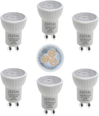 (6-Pack Dimmable MR11 GU10 35Mm Mini LED Light Bulbs,5000K Daylight 