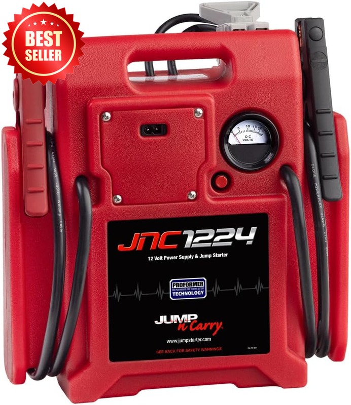 JNC1224 3400/1700 Peak Amp 12/24V Jump Starter Heavy Duty Portable US