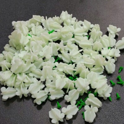 500Pcs Colorful White Crown Plastic Flower Thai Garland Malai Handmade Craft DIY