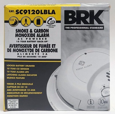 First Alert SC9120LBL Hardwired Combination Smoke and Carbon Monoxide Alarm