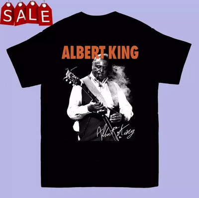 Inspired Albert King Black Men Signature T- Shirt S to 2XL Tshirt hot