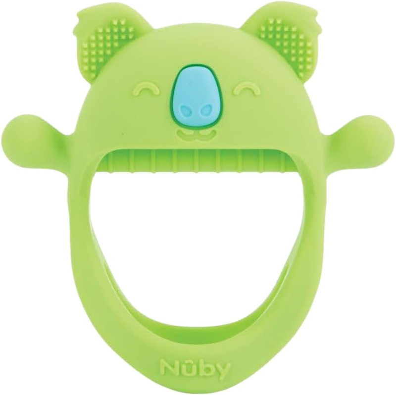 Silicone Baby Wrist Teether Nuby Mini BPA Free Easy Grip Infant Teething Toy 3M