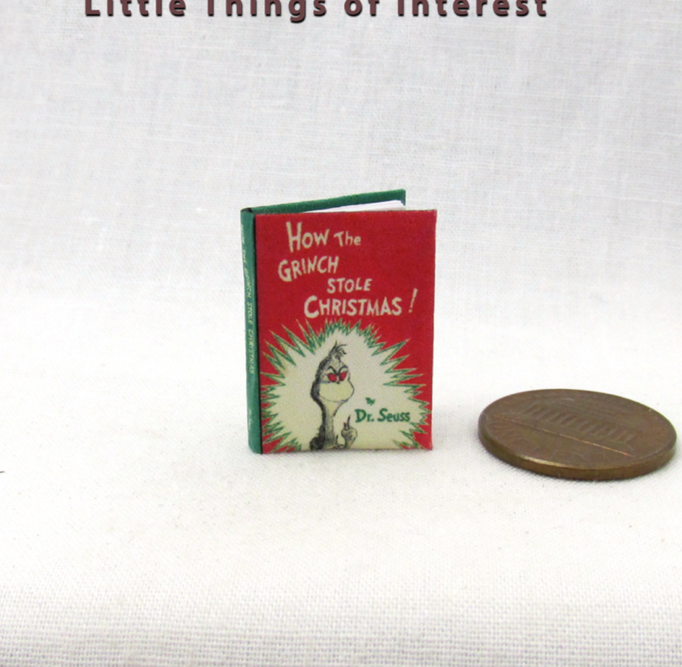 HOW THE GRINCH STOLE CHRISTMAS 1:12 Scale Readable Illustrate Book Dr. Seuss