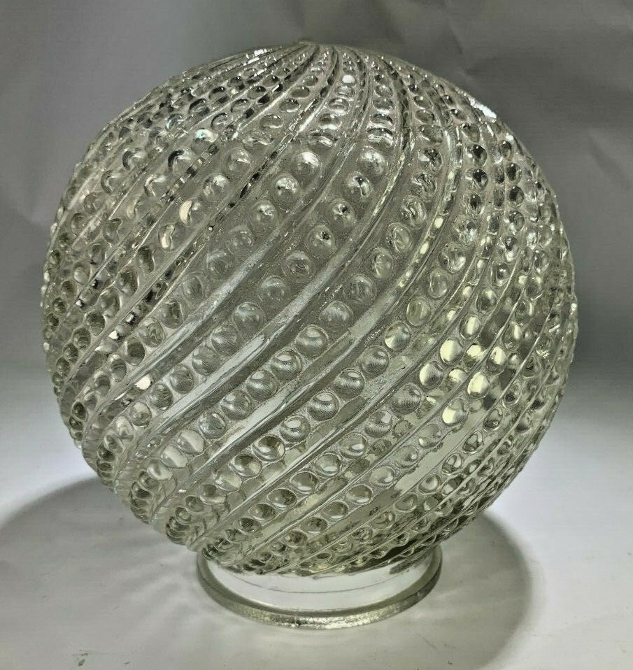 Art Deco Figural Radio Lamp Trunk Up Lucky Elephant  Circus Drum Spiral Shade