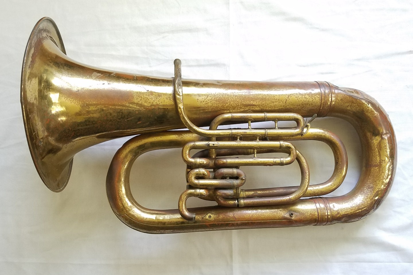 Vintage C.G Conn c.1911 3 Valve Baritone Elkhart IN 118097 30