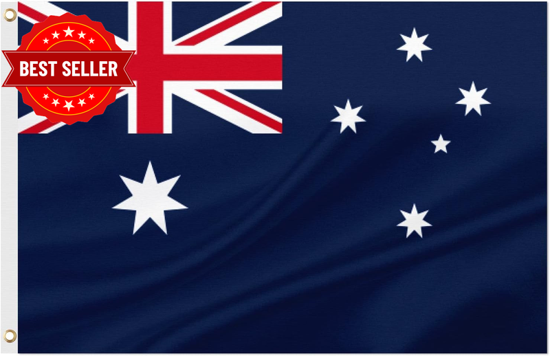 Australia Flag (90 * 150 Cm),Polyester Thickness, Fade Resistant, Brass Grommets