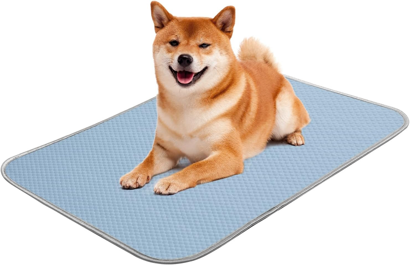 Dog Cooling Mat Washable Ice Silk Self Cooling Pad Pet Bed Crate Car Seat Summer