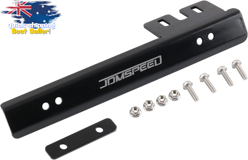 Black Front Bumper License Plate Mount Relocator Holder Bracket