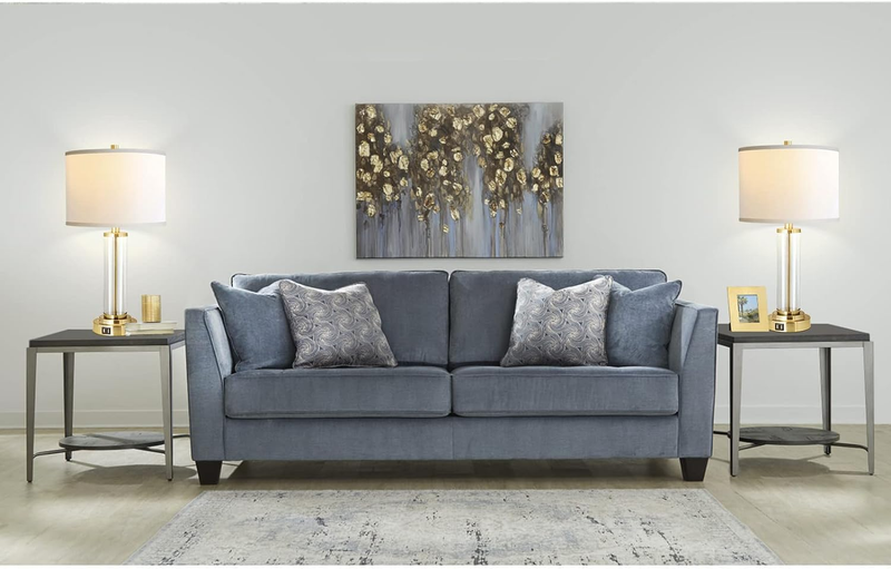 Qimh Lamps for Bedrooms Set of 2, Touch Control Table Lamps with Dual USB Ports,