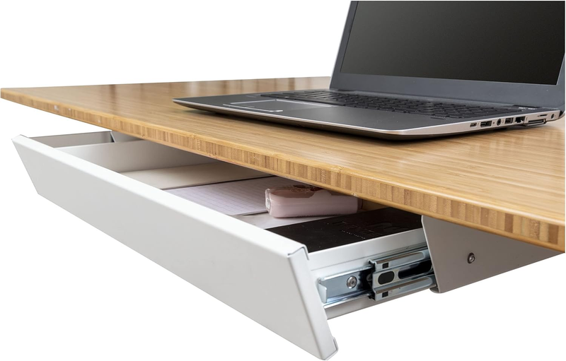 Add-On Office Sliding Under-Desk Drawer Storage Organizer for Standing Desks | Requires 14
