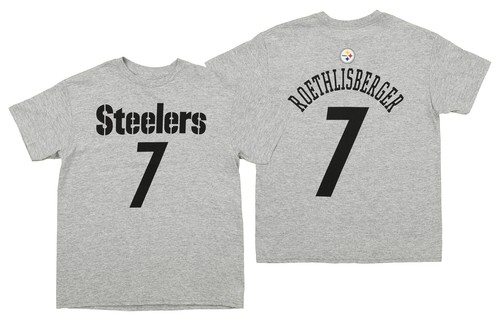 Футболка Outerstuff NFL Youth Pittsburgh Steelers Ben Roethlisbeger #7 Mainliner