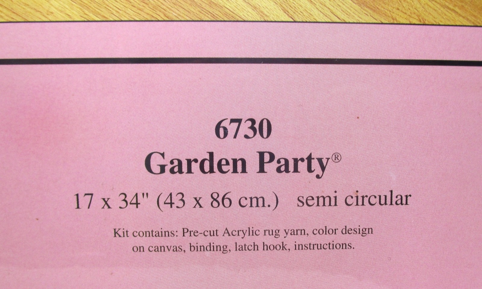 Pfaltzgraff GARDEN PARTY Latch Hook Kit By Skillcraft  New Old Stock