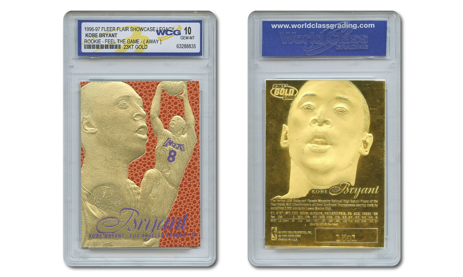1996-97 KOBE BRYANT FEEL THE GAME Fleer Flair NBA Legacy 1996-97 KOBE BRYANT FEEL THE GAME Fleer Flair NBA Legacy