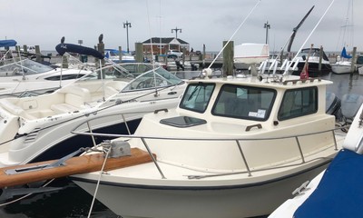 1988 PARKER 25' PILOTHOUSE FISHING BOAT WITH TWIN 150 HP YAMAHAS ALL ORIGINAL