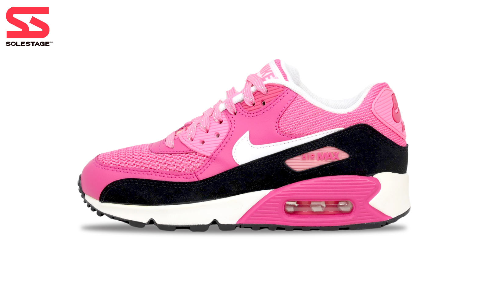 Nike Air Max 90 Leather Pink Glow 2014 GS 631392 600 Youth Size
