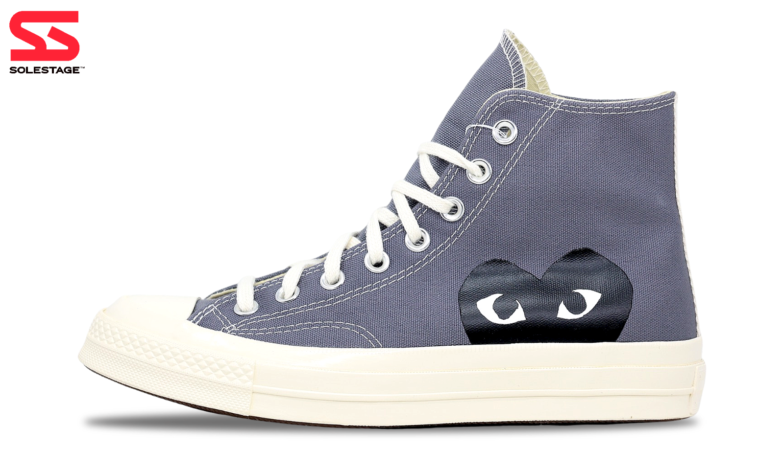 Converse Chuck Taylor Hi x CDG Comme Des Garcons PLAY Grey