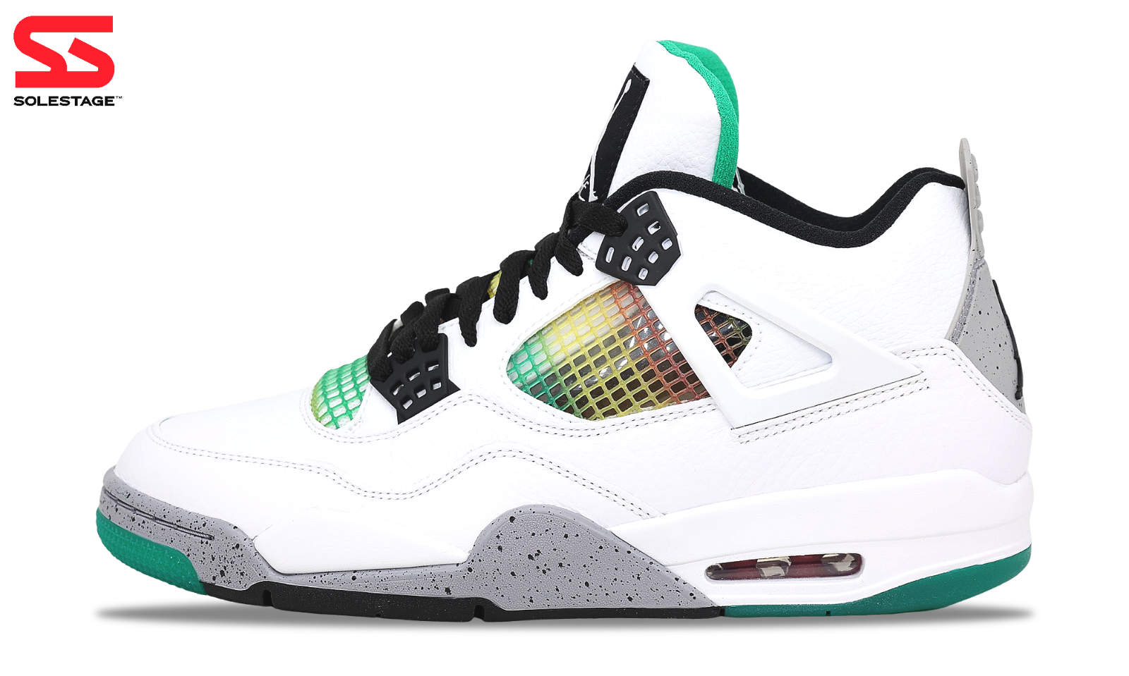 Nike Jordan 4 Retro White Lucid Green Rasta (AQ9129-100 Nike Jordan 4 Retro White Lucid Green Rasta (AQ9129-100